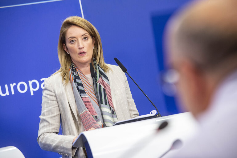 Nuotrauka 10: Press conference on REPowerEU chapters in recovery and resilience plans