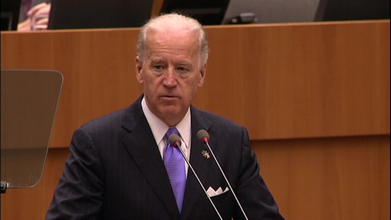 Address by Joseph BIDEN, Vice-President of the United States: extracts of the formal sitting